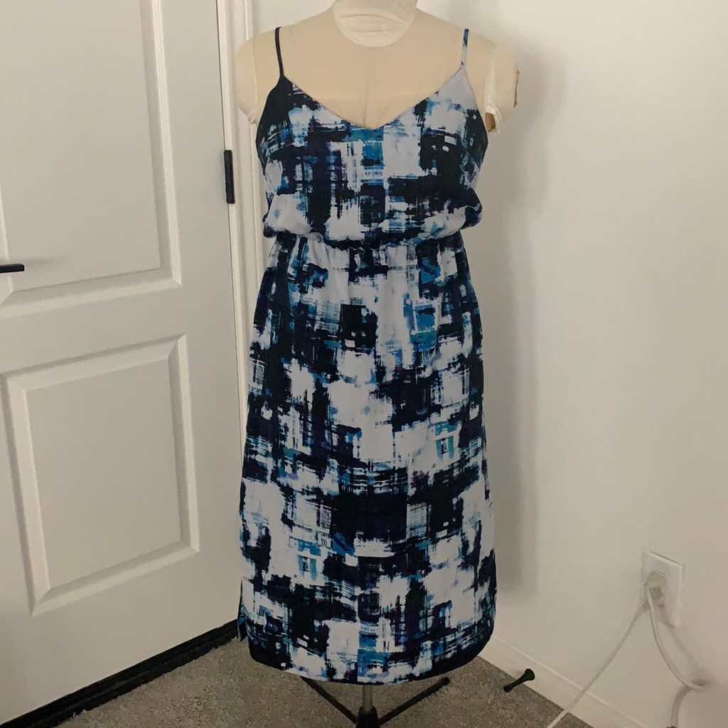 Vince Camuto Blue Midi Dress